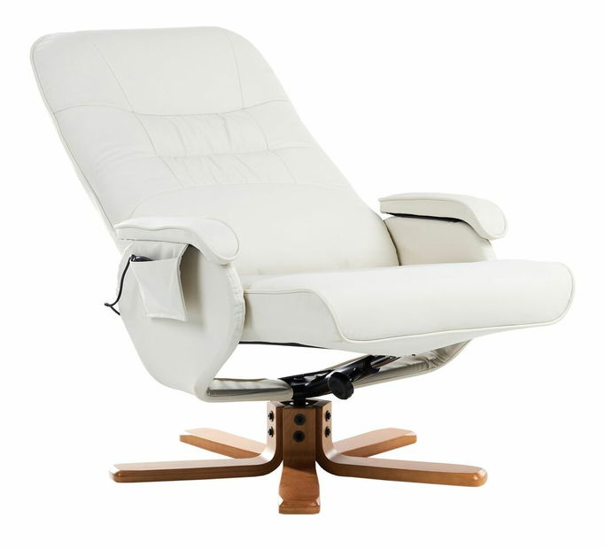 Masszázsfotel REALP (műbőr) (bézs)