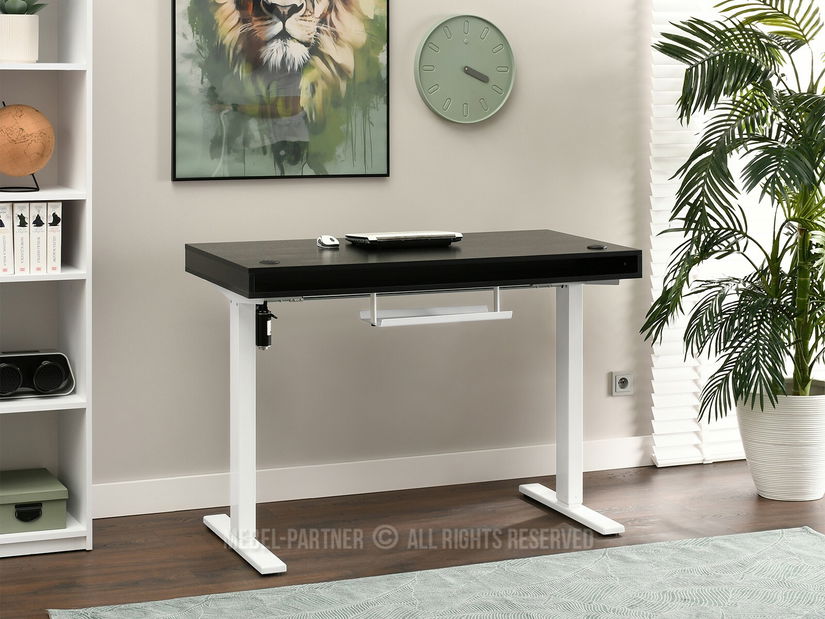 PC asztal Osto 120 (fekete fa + fekete)