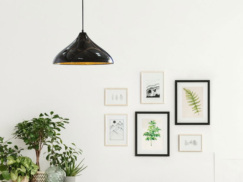 Lampă cu pandantiv Iskandar (negru)