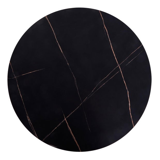 Stolić za kavu Adrienne (crni mramor + crna)