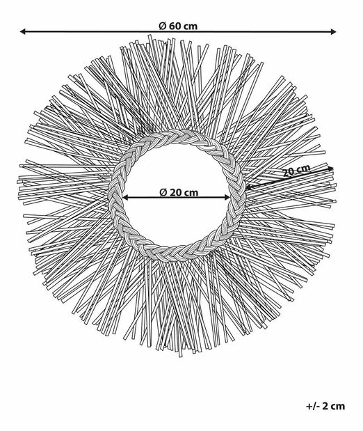 Nástenné zrkadlo Kalza (čierna)