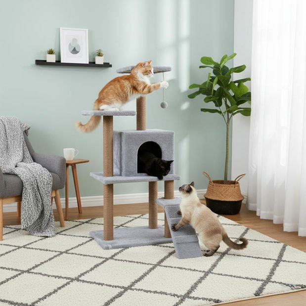 Škrabadlo pre mačky Ardie (sivá)