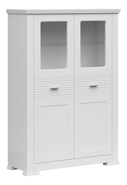 Vitrína Aryness 2W (biela) (nízka)