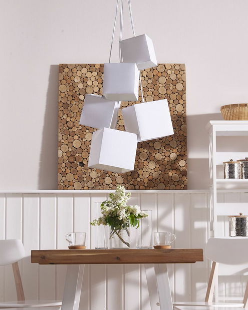 Lampă cu pandantiv Mesci (alb)