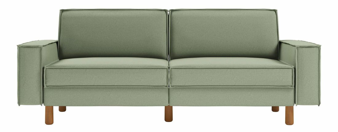 Pohovka trojsedačka Spary 3 (morská zelená + orech)
