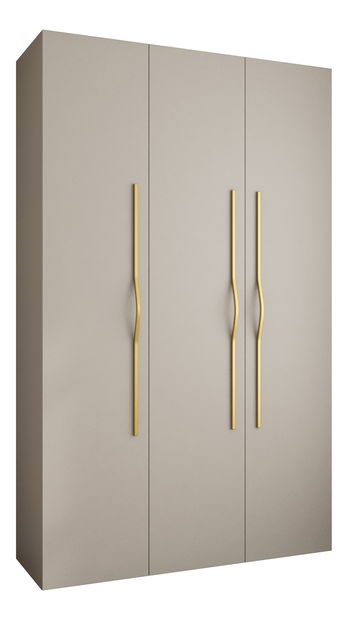 Dulap de haine 150 cm Carmela 50-2 (Cașmir + Auriu)