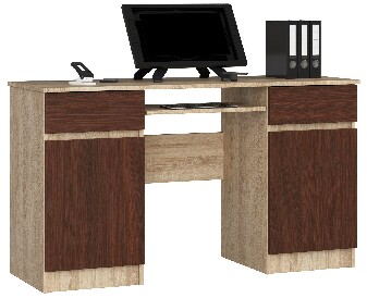 PC stolík Bahadur  (dub sonoma + wenge)