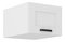 Dulap superior de bucătărie Lucid 50 NAGU-36 1F (Cadru: alb + front: mdf alb)