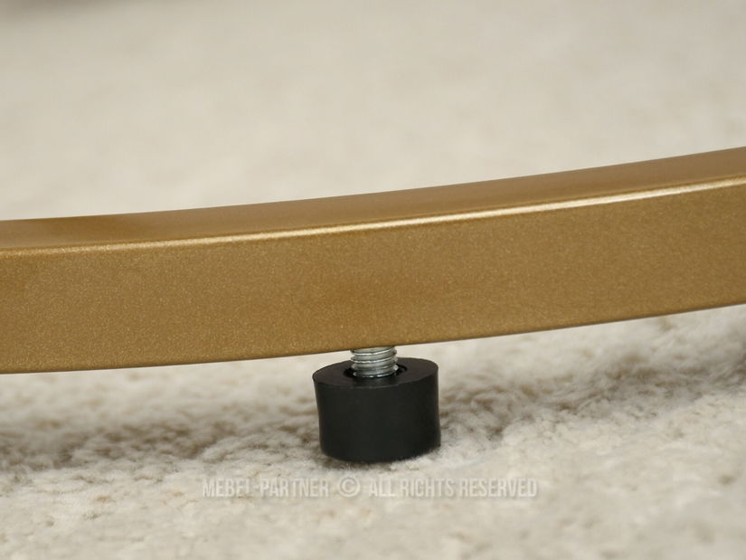 Măsuță de cafea Corden (nuc + auriu)