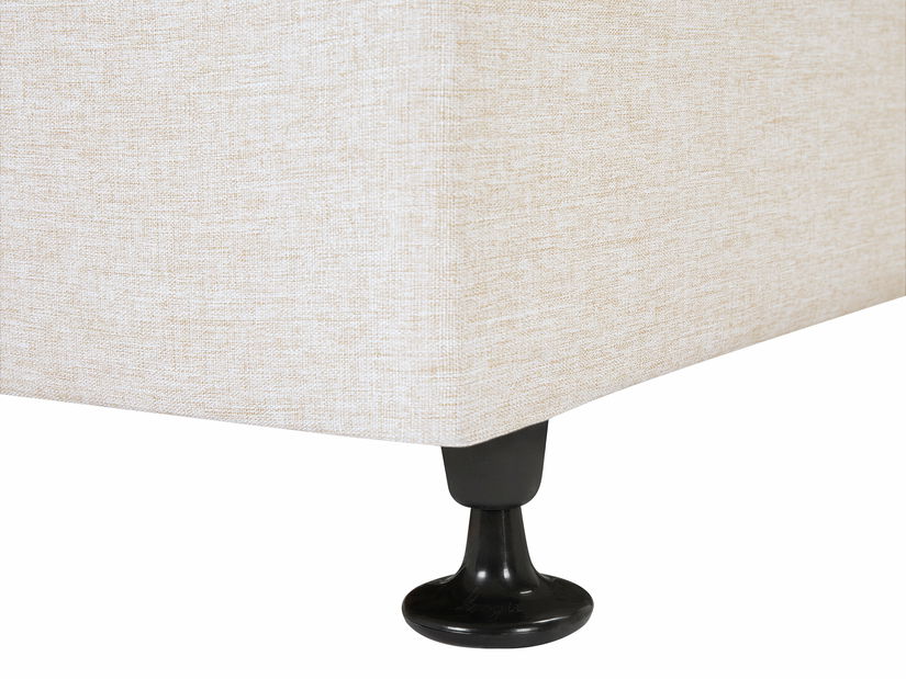 Franciaágy 160 cm COLOGNE 2 (ágyráccsal és matraccal) (bézs)