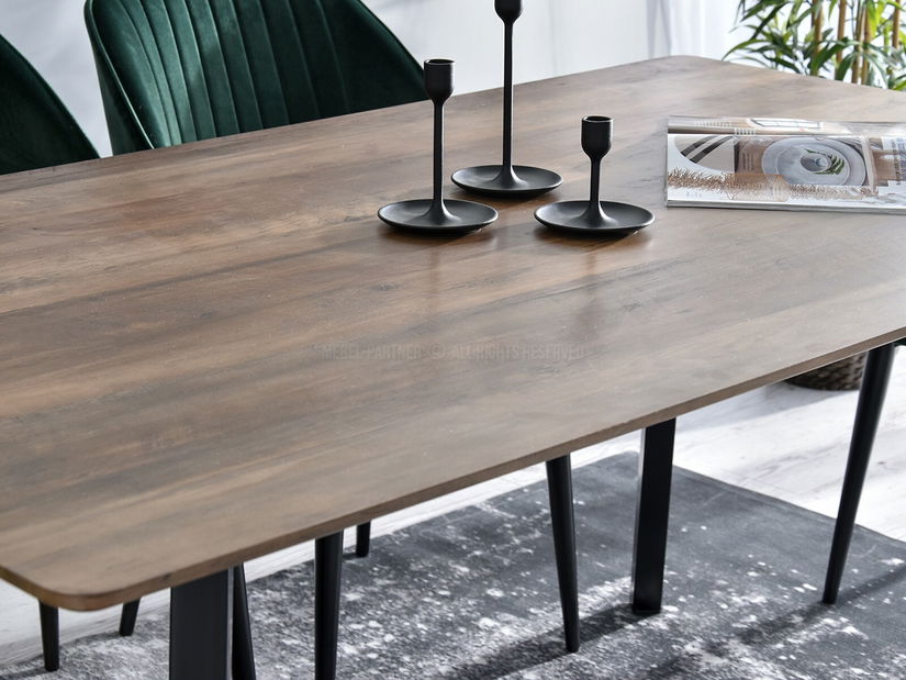 Étkezőasztal Totto (dió + fekete)