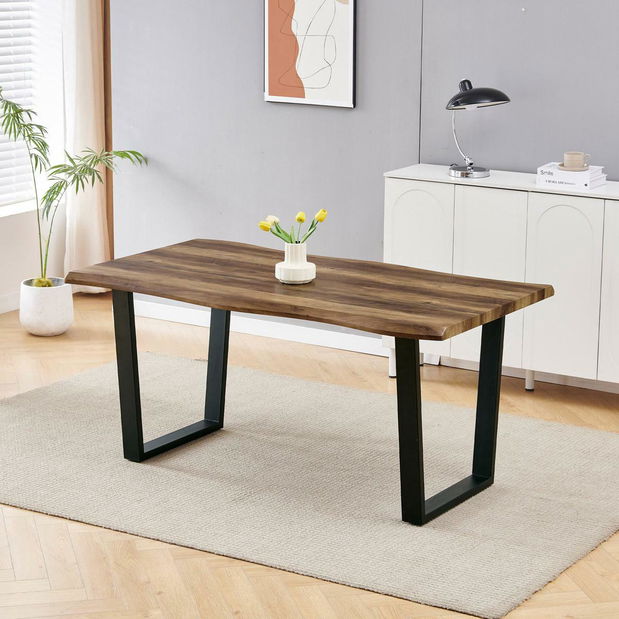 Masă sufragerie Hombros 2 (old style wood) (pentru 6 persoane)