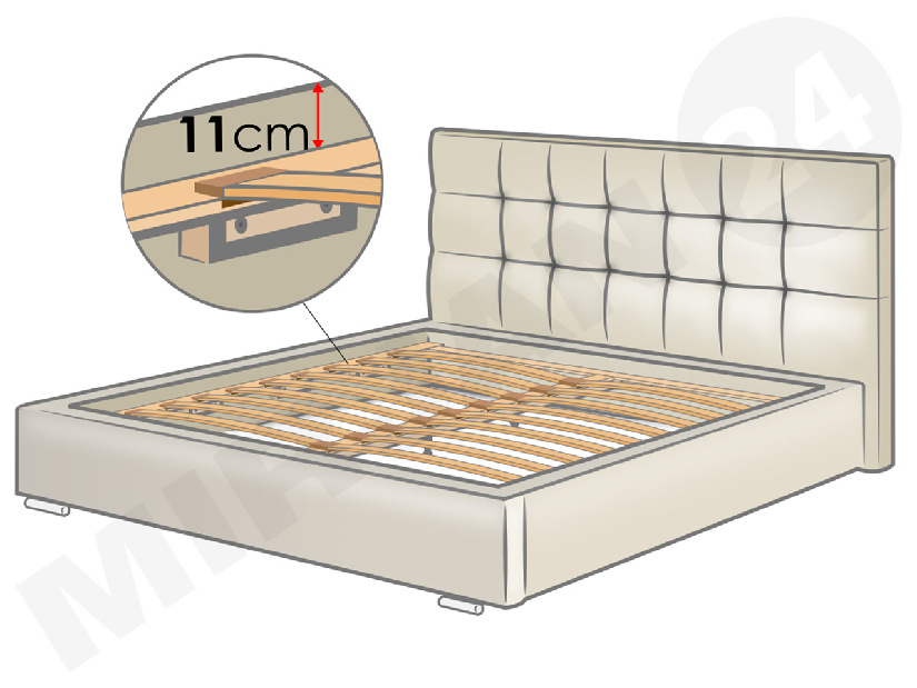 Manželská posteľ 140 cm Kendrick (KS 2660)