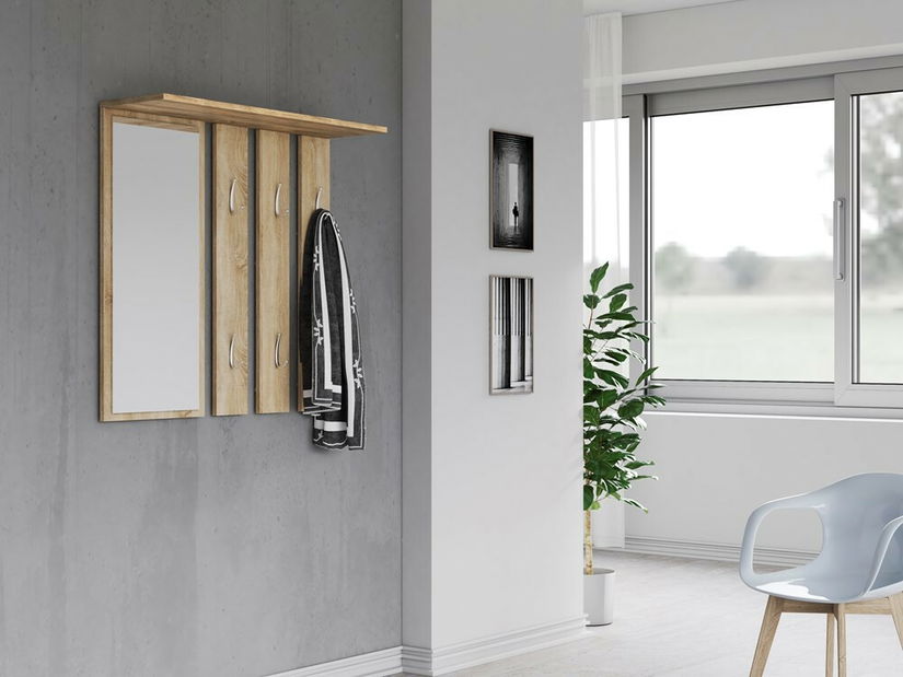 Vešiakový panel Oasis 1 (dub sonoma) (so zrkadlom)