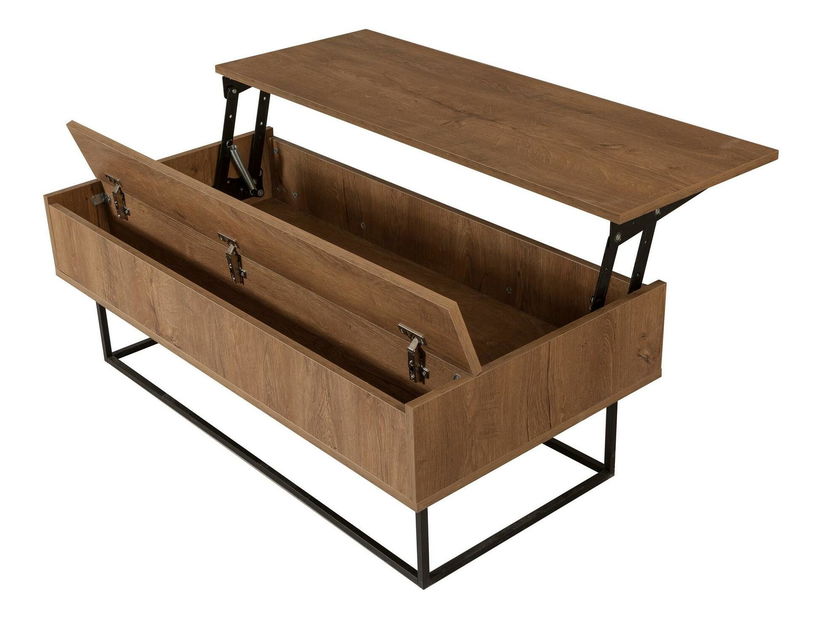 Súprava nábytku do obývačky Ponake 1 (orech + čierna)