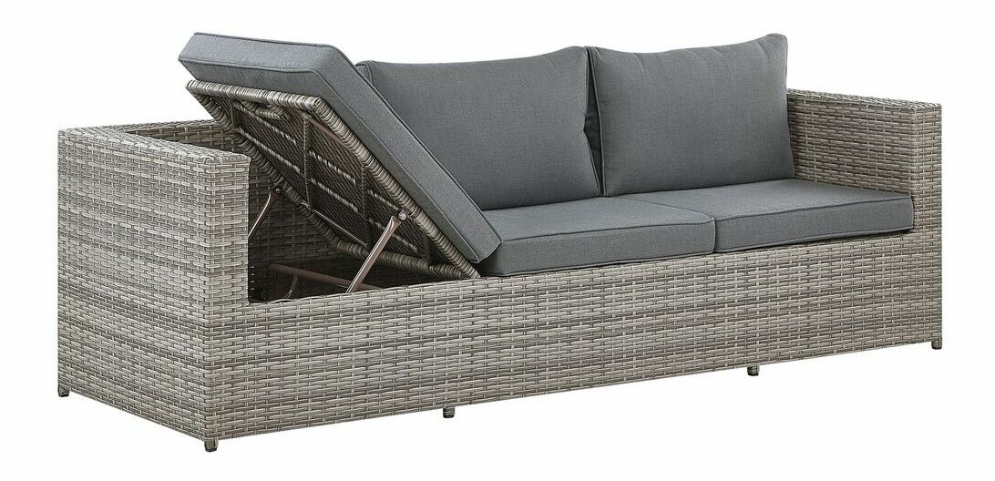 Set mobilier de grădină Sallie (gri deschis)