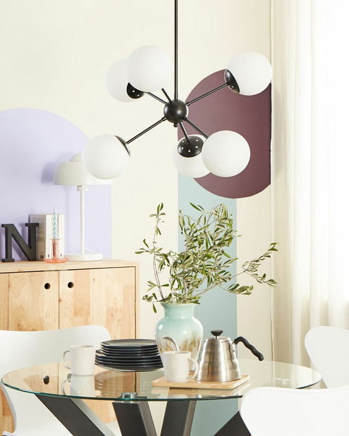 Függesztett lámpa Adew (fekete)