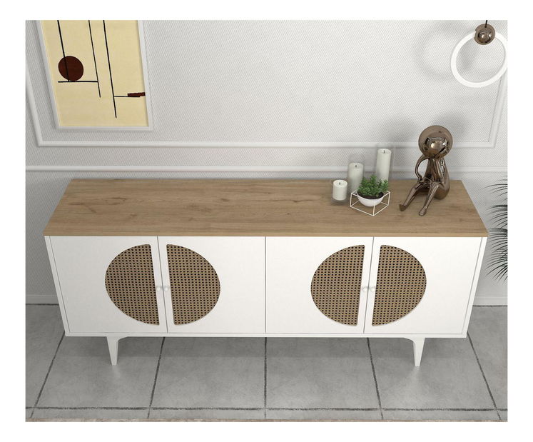 Dulap Burinda 180 (stejar alb)