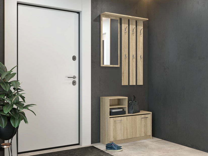 Set mobilier hol Vayan 1 (stejar sonoma) (cu oglindă)