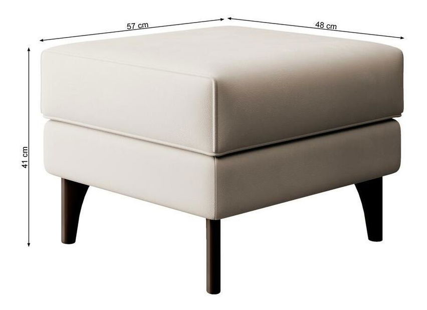 Fotel lábtartóval Calimero II (krém + bükk)