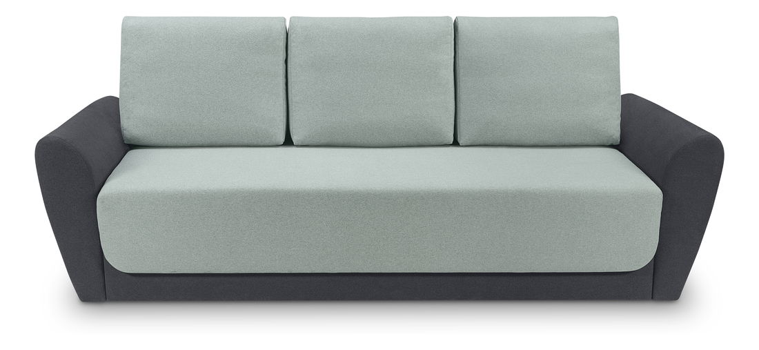 Pohovka trojsedačka BRW Uno Lux 3DL (zelená + sivá)