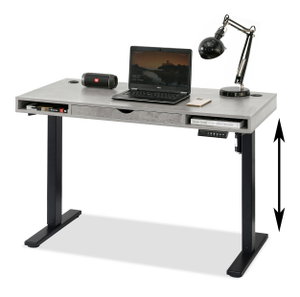 Masă PC Osto 120 (beton + negru)