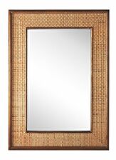 Nástenné zrkadlo Iguza (svetlé drevo)
