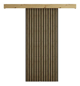 Posuvné dvere 90 cm Myles I (dub artisan + čierna matná)