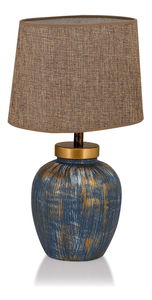 Stolna lampa Rialessta 1 (plava + smeđa)