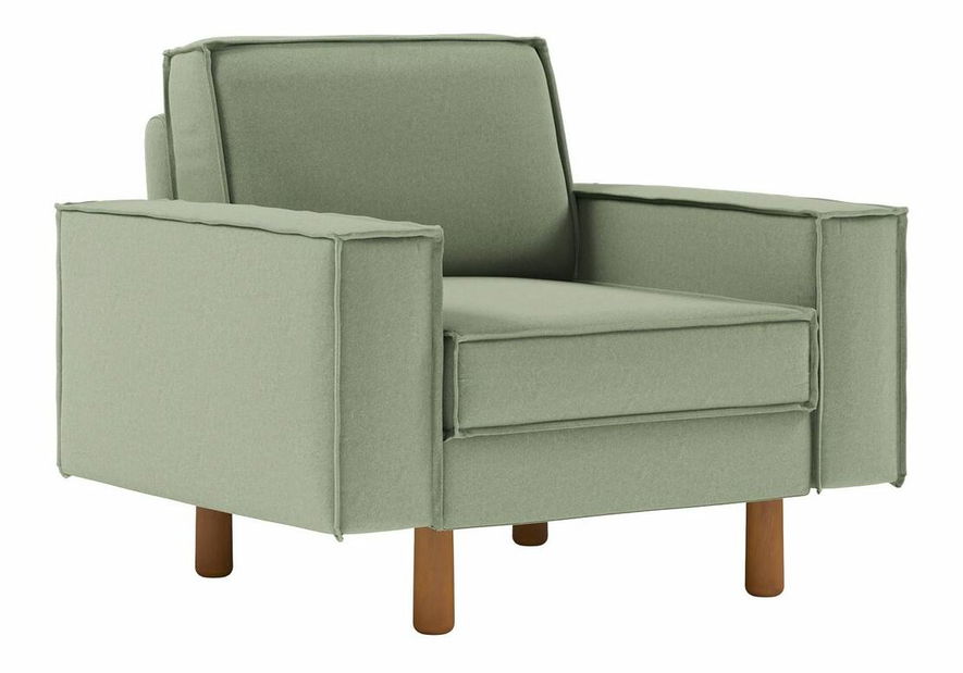 Kreslo Spary 1 (morská zelená + orech)