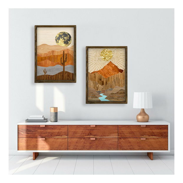 Ozdobný zarámovaný obraz Mobune 2 (viacfarebné) 