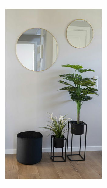 Set 2 ks kvetináčov Mvalina (čierna)