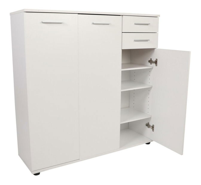 Botník (skrinka na topánky) Adralona 3 (biela)