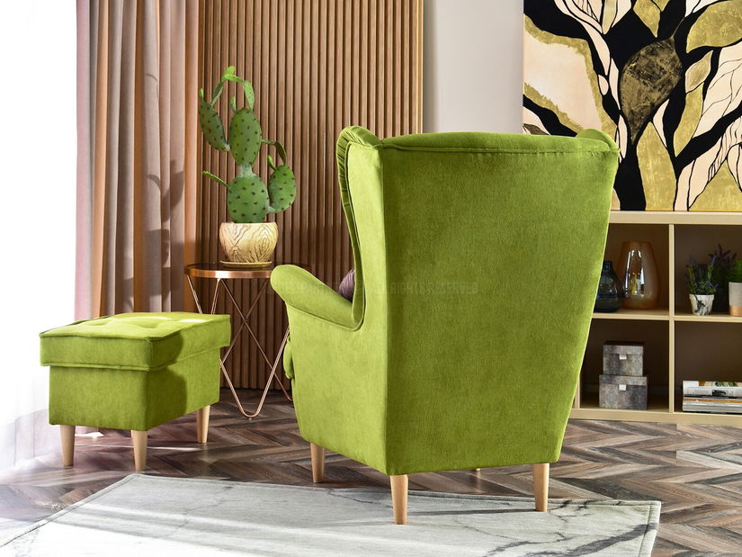 Kreslo ušiak Margis (čierna)