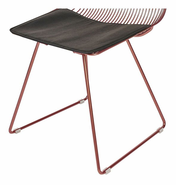 Set 2 ks jedálenských stoličiek Bricio (ružovozlatá)