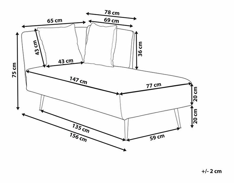 Sofa Riddikulus (krem) (L)