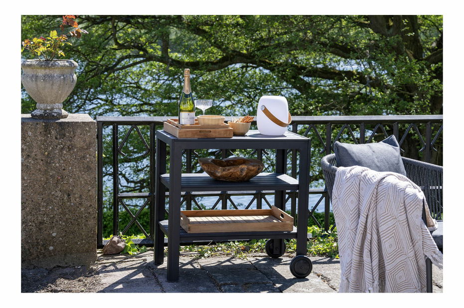 Príručný vozík Tindoria (čierna)