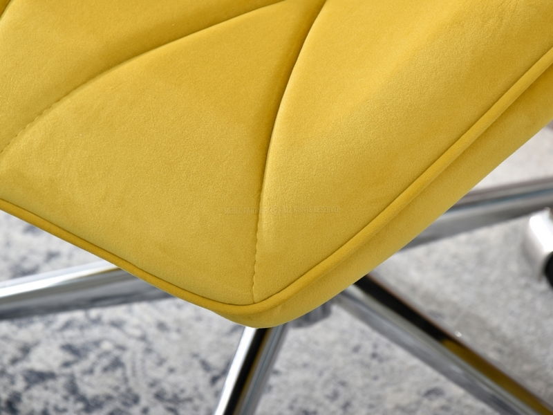 Kreslo Velma M (žltá + chrómová)