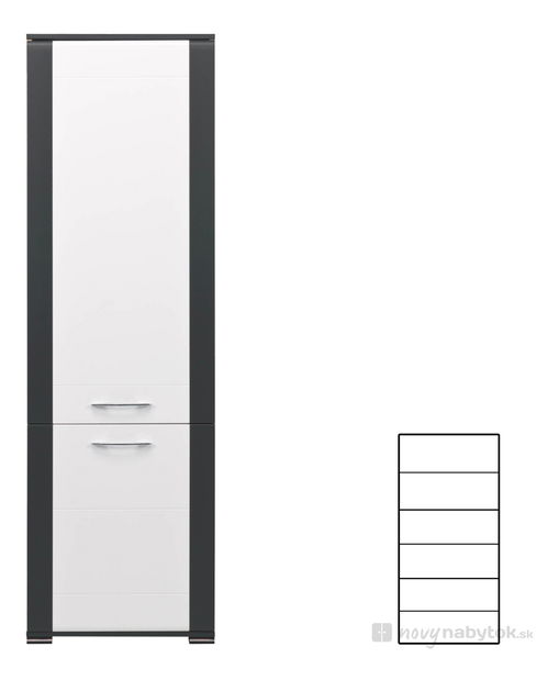 Policová skriňa Naomi NA 5 *výpredaj