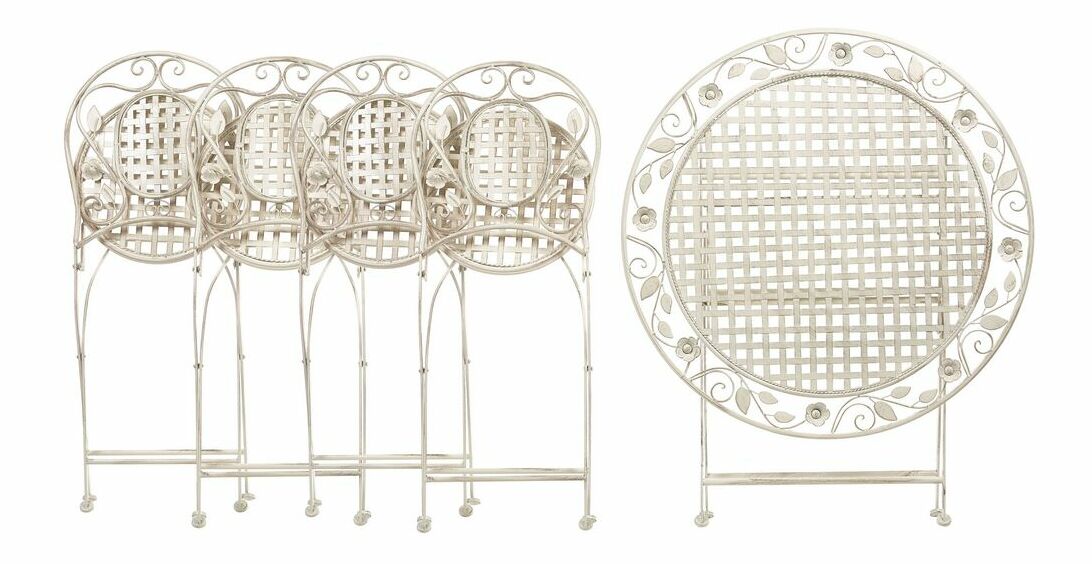 Vrtni set Basilia (krem bijela) (za 4 osobe)