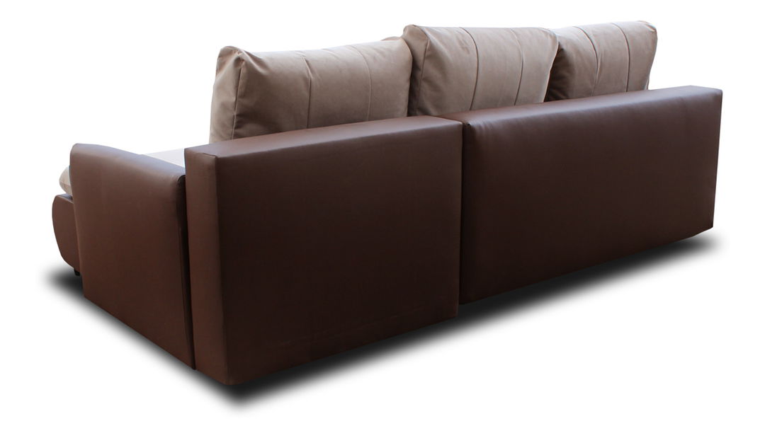 Colțar Santorino (Alb + maro închis) (D)