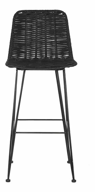 Set 2ks. barových stoličiek Castel (čierna)