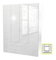 Ormar za garderobu Got 70429 4D (bijela + visoki sjaj bijeli) 