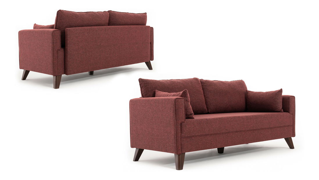 Kétszemélyes kanapé Bellina (bordó)