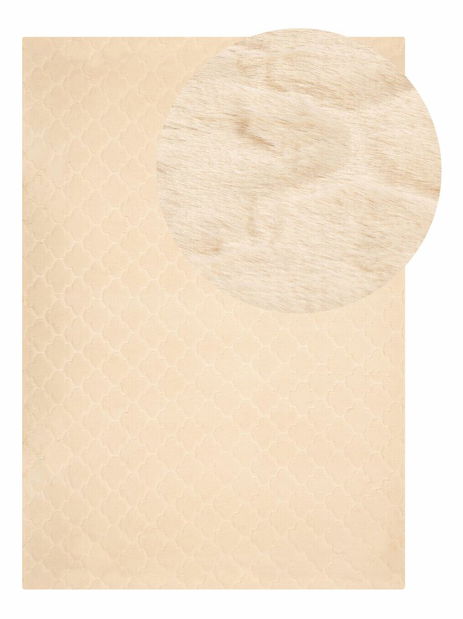 Covor din blană artificială 160 x 230 cm Gharry (bej)