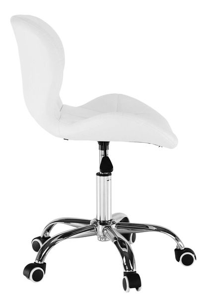 Uredska fotelja Argos (bijela + krom)
