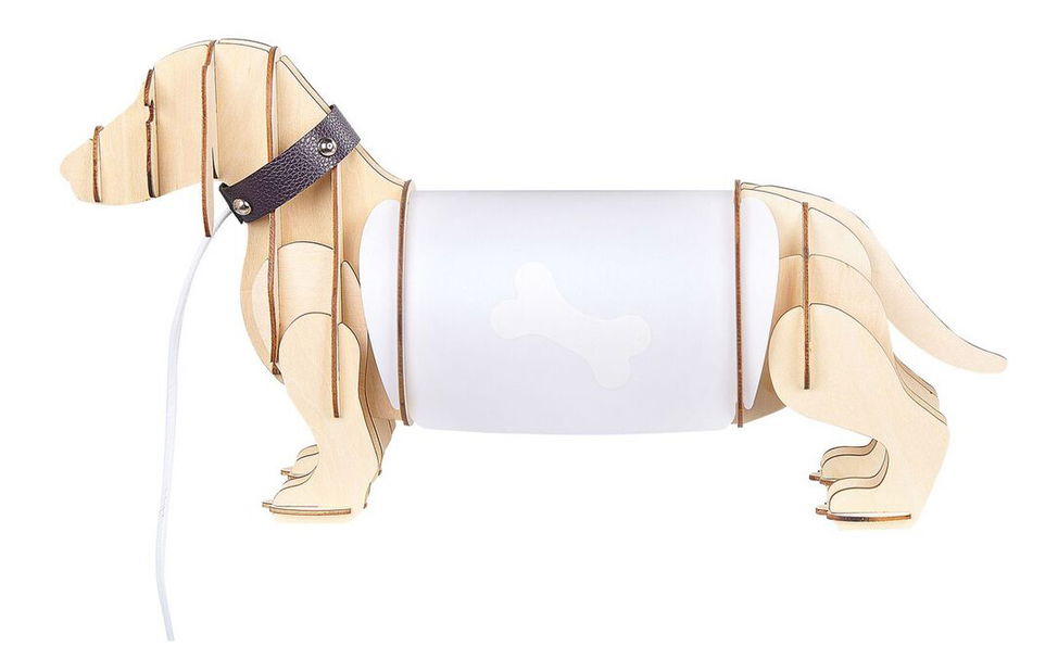 Stolná lampa Louza (svetlé drevo)