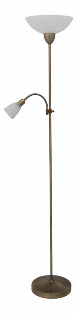 Stojanová lampa Pearl Classic 4019 (bronzová + ryžové kamenné sklo)