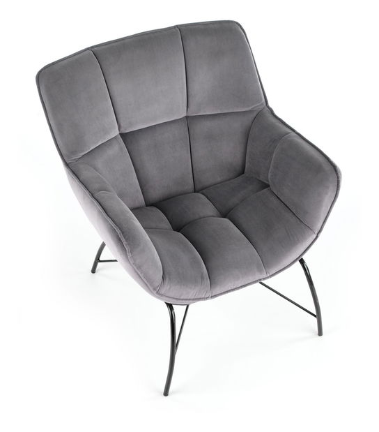 Fotoliu Betali (gri + negru)
