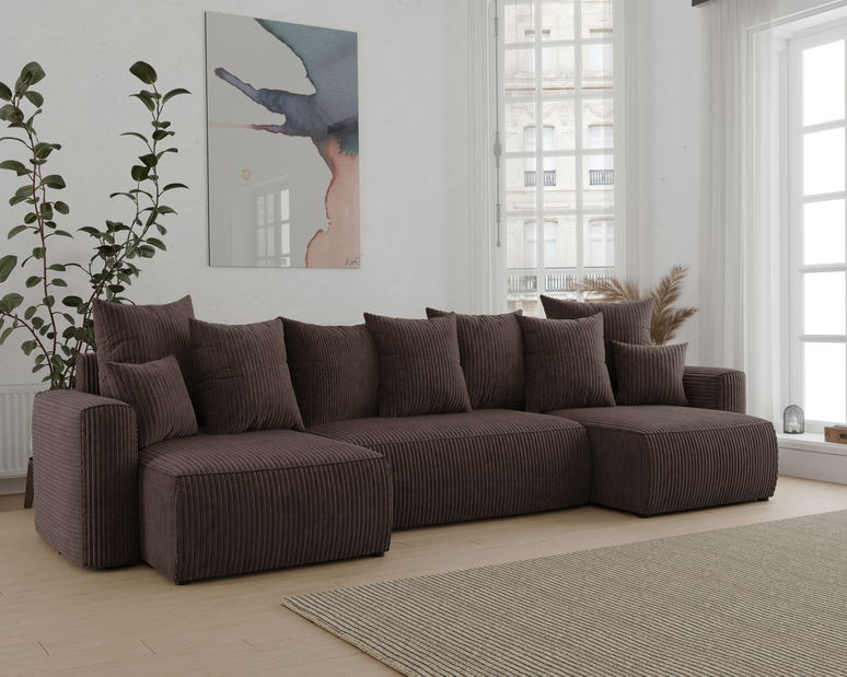 Kutna garnitura Denia U (čokolada)